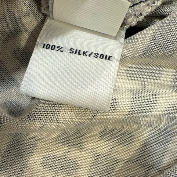 DVF Diane Von Furstenberg Dress Size 4 Black White Chain Link Silk - Picture 12 of 16